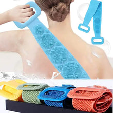 Load image into Gallery viewer, Magic Silicone Brush with Self-Adhesive Hook Bath Towel
