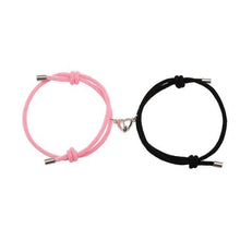 Load image into Gallery viewer, Magnet Attracts Couple Bracelet Heart Charm Jewelry Hand Woven Rope Handmade Bracelets With Mutual Attraction Magnetic Bells Friendship Rope Jewelry Bracelets
