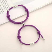 Load image into Gallery viewer, Magnetic Adjustable Simple Rope Couple Bracelet
