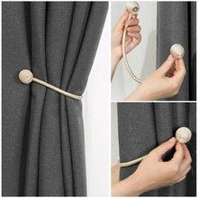 Load image into Gallery viewer, Magnetic Curtain Buckle Holder Tieback Window Accessories Curtain Decorative Curtain Tiebacks  Magnetic Curtain Tiebacks European Style Decorative Curtain Drape Tie With Strong Magnetic For Home And Office Decoration
