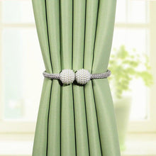Load image into Gallery viewer, Magnetic Curtain Clip Room Accessories Pearl Ball Curtains Holder Tieback Home Decor Hanging Ball Buckle Tie Back Curtain Tiebacks Pearl Ball Home Curtain Buckle The Most Convenient Tie Backs Weave Clips Rope Straps Holder

