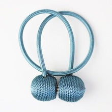 Load image into Gallery viewer, Magnetic Curtain Tieback High Quality Holder Hook Buckle Clip Curtain Tieback Polyester Decorative Home Accessories European Style Decorative Curtain Drape Tie With Strong Magnetic For Home And Office Decoration 49cm
