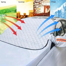 Load image into Gallery viewer, Magnetic Front Windscreen Sunshade Thickened Sunscreen Anti-UV Heat Insulation Snow Shield Cover
