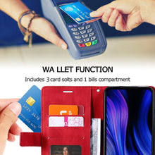 Load image into Gallery viewer, Magnetic Leather Case For iPhone 14 13 12 Mini 11 Pro Max XS XR 7 8 6 6S Plus SE 2023 Luxury Wallet Flip Card Holder Stand Cover Leather Wallet Case Magnetic Buckle Flip Folio Cover For iPhone
