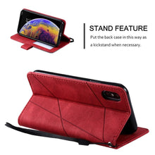 Load image into Gallery viewer, Magnetic Leather Case For iPhone 14 13 12 Mini 11 Pro Max XS XR 7 8 6 6S Plus SE 2023 Luxury Wallet Flip Card Holder Stand Cover Leather Wallet Case Magnetic Buckle Flip Folio Cover For iPhone

