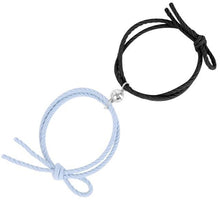 Load image into Gallery viewer, Magnetic Love Heart Attraction Couple Bracelets Distance Relationship Braid Rope Bracelet Magnet Matching Couples Mutual Attraction Couples Bracelets Matching Bracelets For Couples Magnetic Peach Heart Bracelet For Girlfriend
