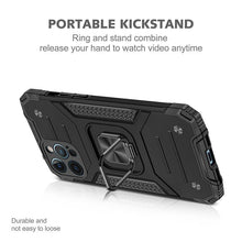 Load image into Gallery viewer, Magnetic Metal Ring Stand Holder Phone Case Cover For iPhone 11 12 13 14 Pro Max Xs XR X 8 7 6 6s Plus Rotating Ring Kickstand Fit Magnetic Car Mount Heavy Duty Dual Layer Shockproof Phone Case
