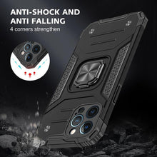 Load image into Gallery viewer, Magnetic Metal Ring Stand Holder Phone Case Cover For iPhone 11 12 13 14 Pro Max Xs XR X 8 7 6 6s Plus Rotating Ring Kickstand Fit Magnetic Car Mount Heavy Duty Dual Layer Shockproof Phone Case
