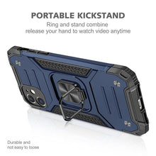 Load image into Gallery viewer, Magnetic Metal Ring Stand Holder Phone Case Cover For iPhone 11 12 13 14 Pro Max Xs XR X 8 7 6 6s Plus Rotating Ring Kickstand Fit Magnetic Car Mount Heavy Duty Dual Layer Shockproof Phone Case
