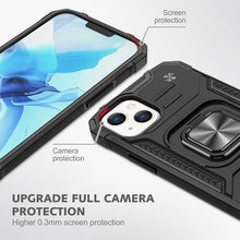 Load image into Gallery viewer, Magnetic Metal Ring Stand Holder Phone Case Cover For iPhone 11 12 13 14 Pro Max Xs XR X 8 7 6 6s Plus Rotating Ring Kickstand Fit Magnetic Car Mount Heavy Duty Dual Layer Shockproof Phone Case
