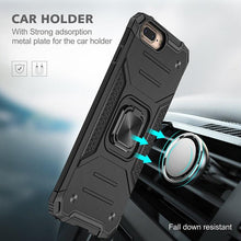 Load image into Gallery viewer, Magnetic Metal Ring Stand Holder Phone Case Cover For iPhone 11 12 13 14 Pro Max Xs XR X 8 7 6 6s Plus Rotating Ring Kickstand Fit Magnetic Car Mount Heavy Duty Dual Layer Shockproof Phone Case
