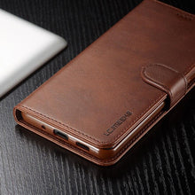 Load image into Gallery viewer, Magnetic PU Leather Wallet-Style Phone Case Fashion Flip Case with Card Slot Leather Case for Xiaomi 12T 11T Poco X4 GT X3 M3 M4 Pro NFC F4 F3 Flip Cover Mi 11 Lite 10T Redmi 9C Note 11S 10S 9S 9T 9A 8T 7
