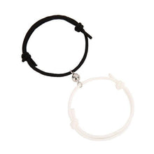 Load image into Gallery viewer, Magnetic Simple Matching Bracelets For Couples Silver Alloy Magnet Charm Adjustable Trendy Red Rope Couples Bracelets Vows Of Eternal Love Adjustable Jewelry Gifts Set
