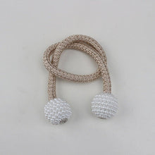Load image into Gallery viewer, Magnets Curtains Clamps Curtain Holder Pompom Tieback Magnetic Clips Hanging Balls Tie Back Home Decoration Accessories Magnetic Curtain Tiebacks European Style Decorative Curtain Drape Tie With Strong Magnetic For Home And Office Decoration
