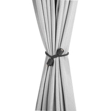 Load image into Gallery viewer, Magnets Curtains Clamps Curtain Holder Tieback Magnetic Clips Hanging Balls Tie Back Home Decoration Accessories Tie Backs Decorative Handmade Rope Holdback Strong Magnetic Holder For Small Thin Sheer Window Treatment 50CM
