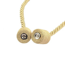 Load image into Gallery viewer, Magnets Curtains Clamps Curtain Holder Tieback Magnetic Clips Hanging Balls Tie Back Home Decoration Accessories Tie Backs Decorative Handmade Rope Holdback Strong Magnetic Holder For Small Thin Sheer Window Treatment 50CM
