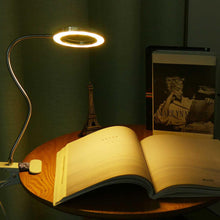Load image into Gallery viewer, Magnifier Nail Beauty Light Tattoo Clip Light USB Table Lamp Flexible LED Desk Lamp Student Book Lights Study Lamp Reading Light Decorative Table Lamp Cute Study Lamps for Bedroom Décor
