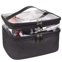 Load image into Gallery viewer, Makeup Bags Double layer Travel Cosmetic Cases
