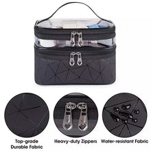Load image into Gallery viewer, Makeup Bags Double layer Travel Cosmetic Cases
