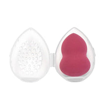 Load image into Gallery viewer, Makeup Sponge Case Capsule Shaped Box Container Makeup Drying Holder Easy Sponge Display Storage Cosmetic Puff Holder Egg Shape Box
