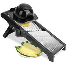 Load image into Gallery viewer, Mandoline Stainless Steel Food Slicer with 5 Adjustable Blades
