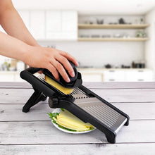 Load image into Gallery viewer, Mandoline Stainless Steel Food Slicer with 5 Adjustable Blades
