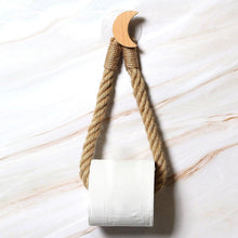 Load image into Gallery viewer, Many Styles Kitchen Roll Napkin Holders Towel Dispenser Accessory Hanging Rope Wooden Toilet Paper Holder For Bathroom Decor Home Toilet Roll Holder Creative Wood Roll Holder Country House Toilet Paper Holder Toilet Bathroom
