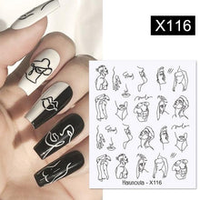 Load image into Gallery viewer, Marble Blooming 3D Nail Sticker Decals Flower Leaves Transfer Water Sliders Abstract Geometric Lines Nail Watermark Decals iridescent Decoration Nail Self-Adhesive Decals Nail Stickers Water Transfer Fresh Nail Decals for Nail Art Butterfly Palm
