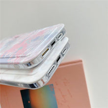 Load image into Gallery viewer, Marble Card Holder Flower Leopard Print Phone Case For iPhone 11 12 13 Pro Max Wallet Soft Silicone Cover Silicone Grey White Shiny Slim Soft Scratch Resistant Case

