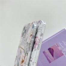 Load image into Gallery viewer, Marble Card Holder Flower Leopard Print Phone Case For iPhone 11 12 13 Pro Max Wallet Soft Silicone Cover Silicone Grey White Shiny Slim Soft Scratch Resistant Case
