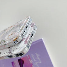 Load image into Gallery viewer, Marble Card Holder Flower Leopard Print Phone Case For iPhone 11 12 13 Pro Max Wallet Soft Silicone Cover Silicone Grey White Shiny Slim Soft Scratch Resistant Case
