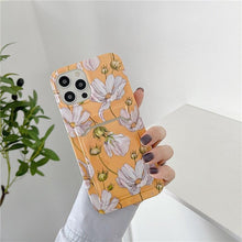 Load image into Gallery viewer, Marble Card Holder Flower Leopard Print Phone Case For iPhone 11 12 13 Pro Max Wallet Soft Silicone Cover Silicone Grey White Shiny Slim Soft Scratch Resistant Case
