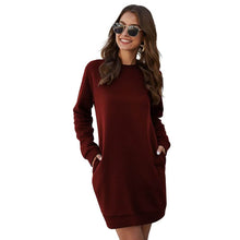 Load image into Gallery viewer, Marble Knit Mini Sweatshirt Dress
