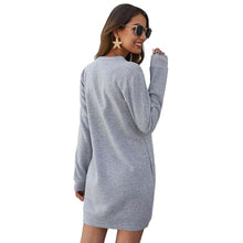 Load image into Gallery viewer, Marble Knit Mini Sweatshirt Dress
