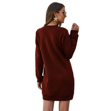 Load image into Gallery viewer, Marble Knit Mini Sweatshirt Dress
