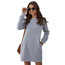 Load image into Gallery viewer, Marble Knit Mini Sweatshirt Dress
