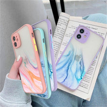 Load image into Gallery viewer, Marble Pattern Aesthetic Silicone Ultra Thin Scratch-Resistant Shockproof Mobile Phone Case For iPhone 11 Case Stylish Soft Camera Protective Cover For iPhone 12 Pro Max Mini XR XS Max X 7 8 Plus Case

