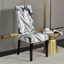 Load image into Gallery viewer, Marble Printed Stretch Chair Cover For Dining Room Office Banquet Chair Protector Elastic Material Armchair Cover  Chair Cover Chair Slipcover Marble Background Texture Parson Chair
