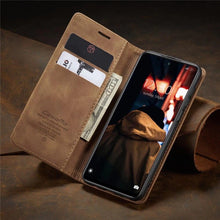 Load image into Gallery viewer, Matte Leather Case for Xiaomi Mi 9T CC9 10T 11T 12T Pro Lite 5G Redmi Note 8 9s 10 11 11S Pro Wallet Flip Cover Poco F3 M3 Pro  Women with Card Holder Kickstand Magnetic Leather Flip Case
