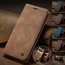 Load image into Gallery viewer, Matte Leather Case for Xiaomi Mi 9T CC9 10T 11T 12T Pro Lite 5G Redmi Note 8 9s 10 11 11S Pro Wallet Flip Cover Poco F3 M3 Pro  Women with Card Holder Kickstand Magnetic Leather Flip Case
