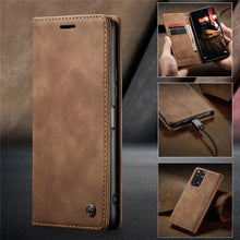 Load image into Gallery viewer, Matte Leather Case for Xiaomi Mi 9T CC9 10T 11T 12T Pro Lite 5G Redmi Note 8 9s 10 11 11S Pro Wallet Flip Cover Poco F3 M3 Pro  Women with Card Holder Kickstand Magnetic Leather Flip Case
