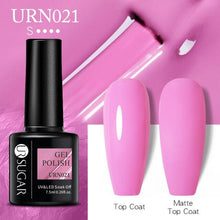 Load image into Gallery viewer, Matte Pink Blue Gel Nail Polish Semi Permanent LED Nail Art Design Elegant Warm Colors For Womens
