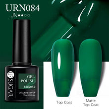 Load image into Gallery viewer, Matte Pink Blue Gel Nail Polish Semi Permanent LED Nail Art Design Elegant Warm Colors For Womens
