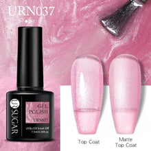 Load image into Gallery viewer, Matte Pink Blue Gel Nail Polish Semi Permanent LED Nail Art Design Elegant Warm Colors For Womens
