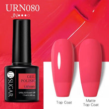 Load image into Gallery viewer, Matte Pink Blue Gel Nail Polish Semi Permanent LED Nail Art Design Elegant Warm Colors For Womens
