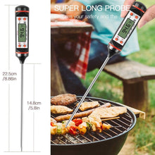 Load image into Gallery viewer, Meat Digital Cooking Food Kitchen BBQ Thermometer Digital Candy Candle Thermometer Cooking Kitchen BBQ Grill Thermometer Probe Instant Read Thermometer for Liquids Pork Milk Water Milk Oil Liquid Oven Digital Temperature Sensor Meter Thermocouple
