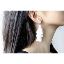 Load image into Gallery viewer, Me&amp;Hz Colorful Layered Tassel Earrings
