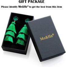 Load image into Gallery viewer, Me&amp;Hz Colorful Layered Tassel Earrings

