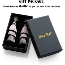 Load image into Gallery viewer, Me&amp;Hz Colorful Layered Tassel Earrings
