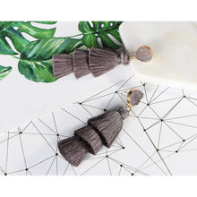 Load image into Gallery viewer, Me&amp;Hz Colorful Layered Tassel Earrings
